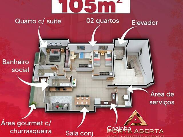 #343 - Apartamento para Venda em Ipatinga - MG